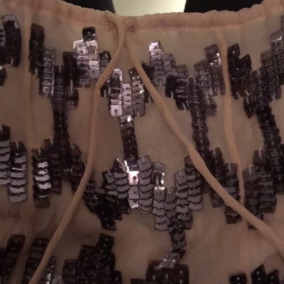 Elizabeth and James Pink Sequined Edith mini skirt - Picture 4 of 8